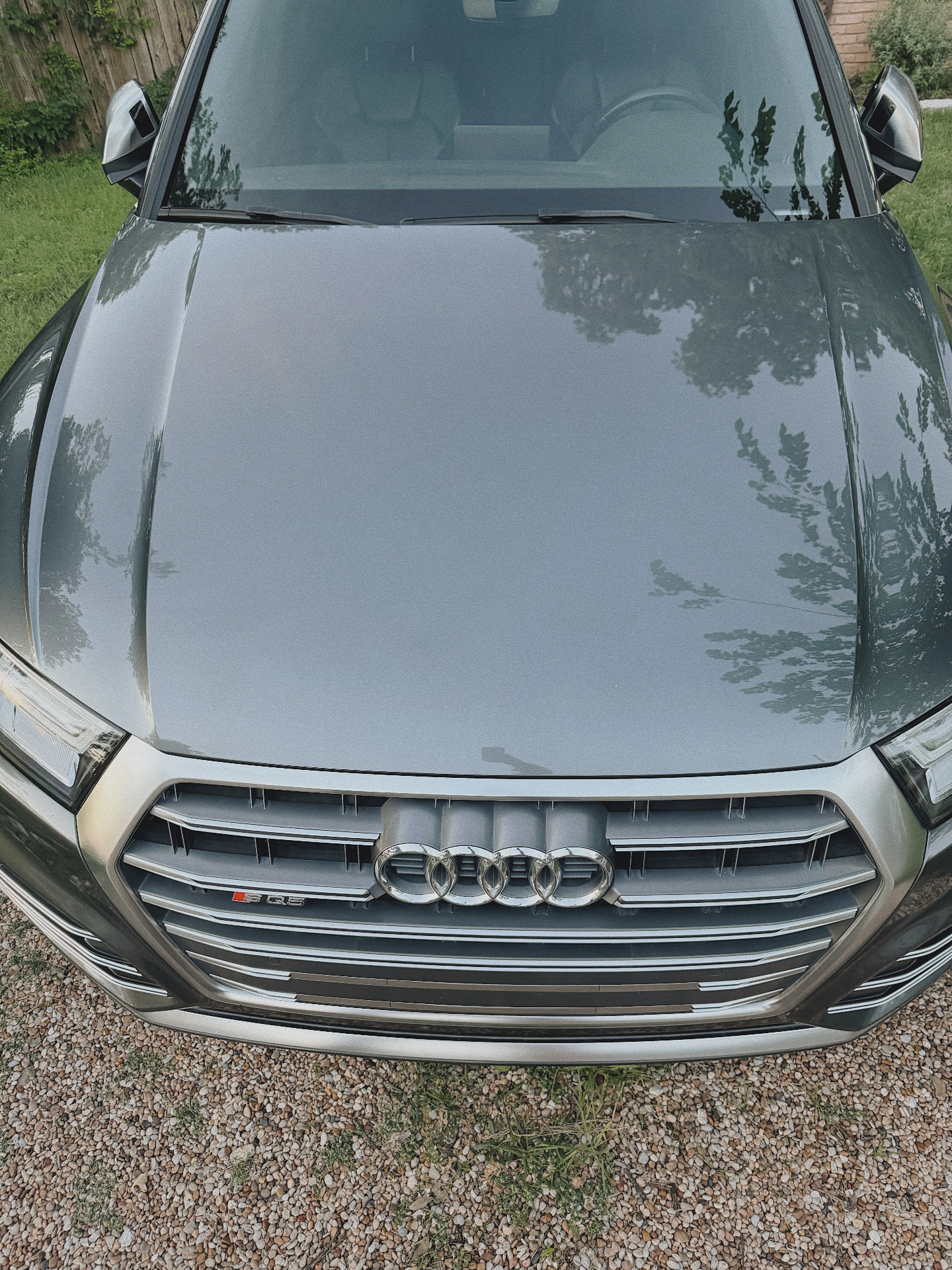 Mobile auto detailing in The Domain, Austin — car hand-detailed on the driveway
